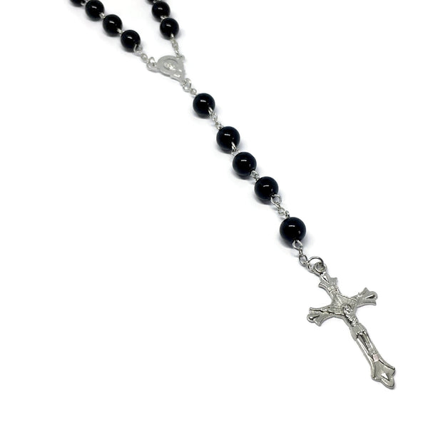 Virgin Mary Rosary Necklace-0