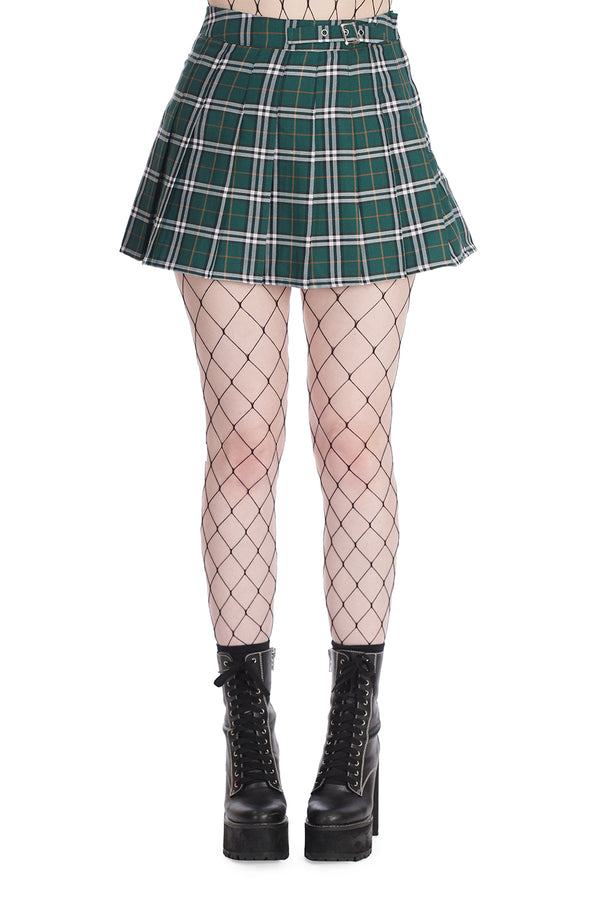 Banned Clothing - Chicks With Kiks Green Skirt