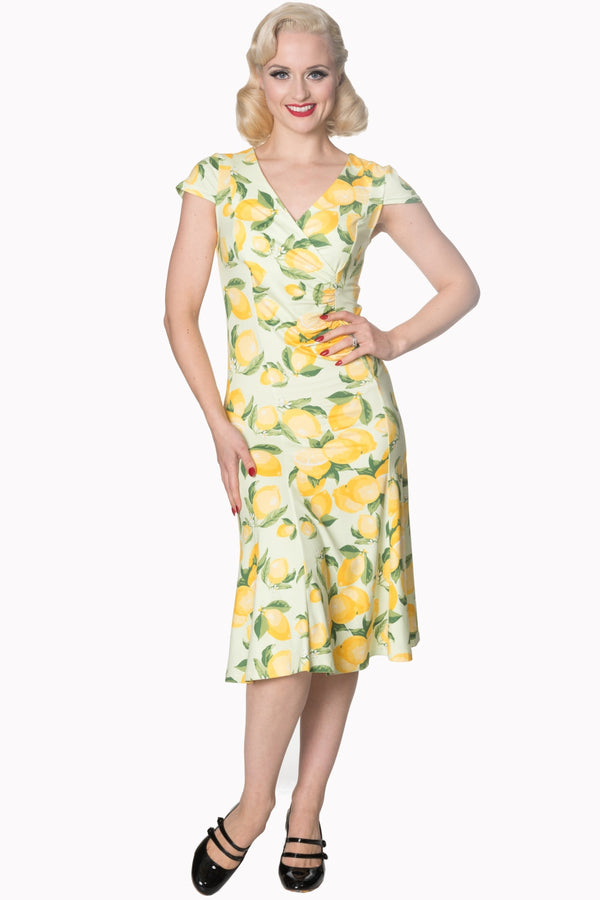 Banned Clothing - Yellow Lagoon Dress - napoleonshousecleaning Husinec