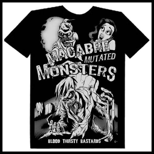 Zombie You Monsters - Macabre Mutated Monsters T-Shirt - Egg n Chips Clothing