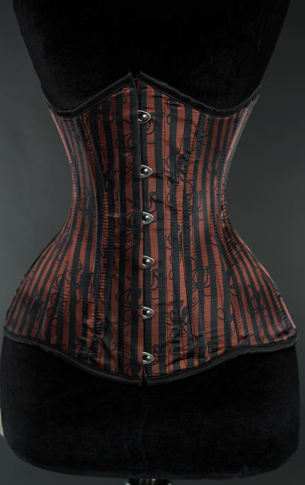 Dracula Clothing - Steampunk Striped Octopus Extreme Waist Corset
