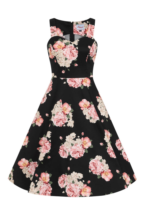 ENGLISH ROSE FIT & FLARE DRESS