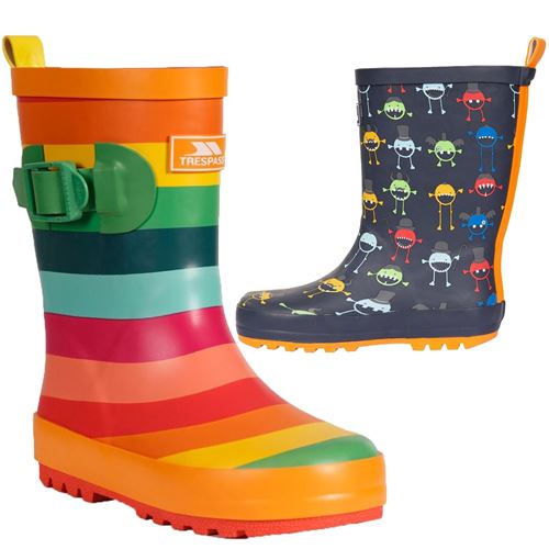 Unisex Kids Trespass Puddle Wellies - Clearance-0