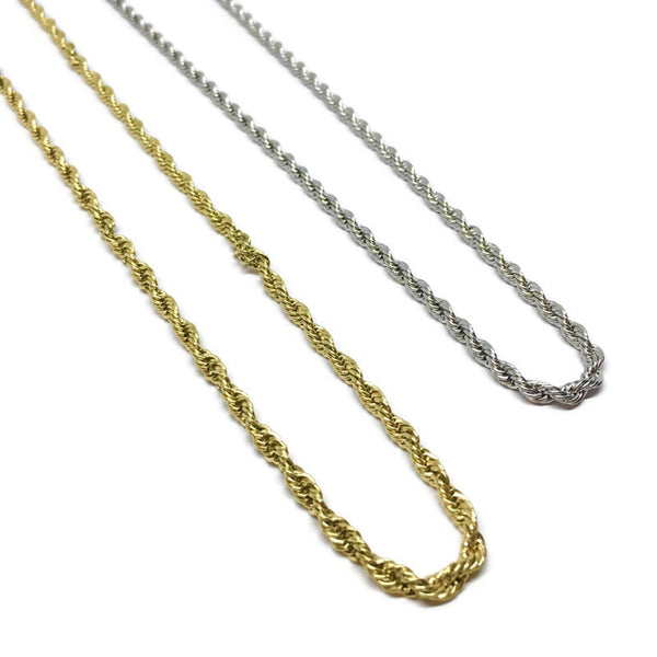 Rope Chain Steel Necklace-0