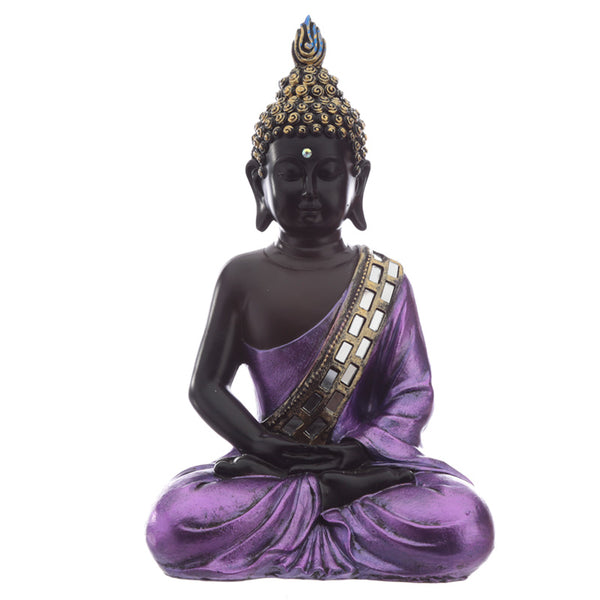 Decorative Purple and Black Buddha - Contemplation BUD338-0