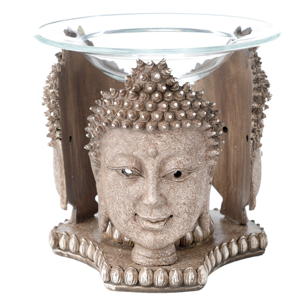 Thai Buddha Weathered Stone Effect Oil and Wax Burner BUD365-0