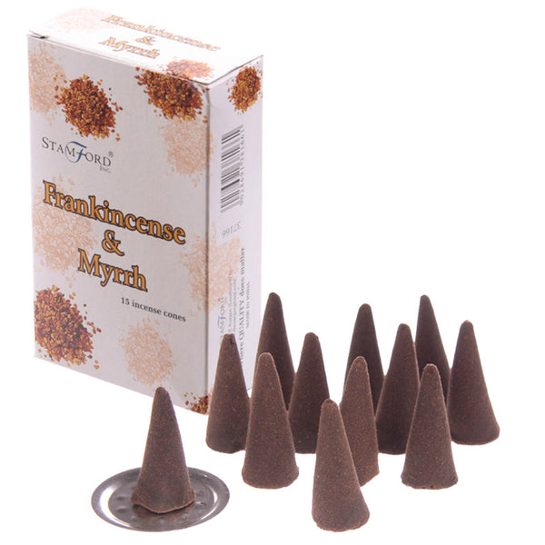 Stamford Hex Incense Cones - Frankincense and Myrrh INC209C-0