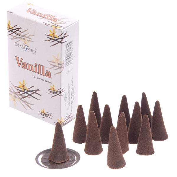 Stamford Hex Incense Cones - Vanilla INC230C-0