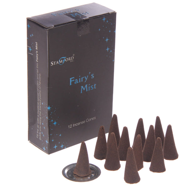 Stamford Black Incense Cones - Fairys Mist INC290C-0