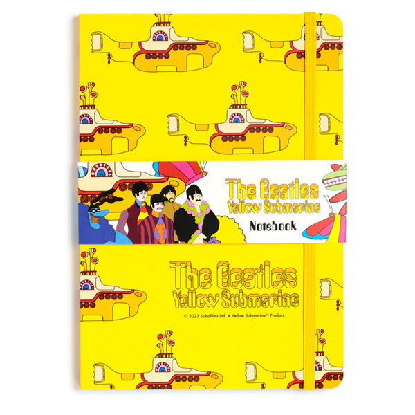 Recycled Paper A5 Lined Notebook - The Beatles Yellow Submarine MEMO107-0