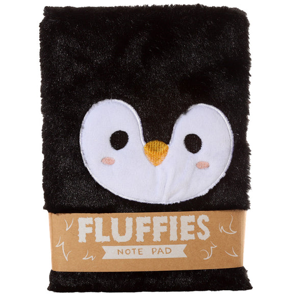 Fluffy Plush A5 Notebook - Adoramals Penguin MEMO81-0