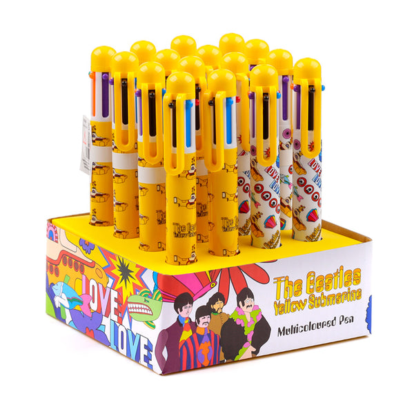 Multi Colour Pen (6 Colours) - Yellow Submarine The Beatles PEN243-0