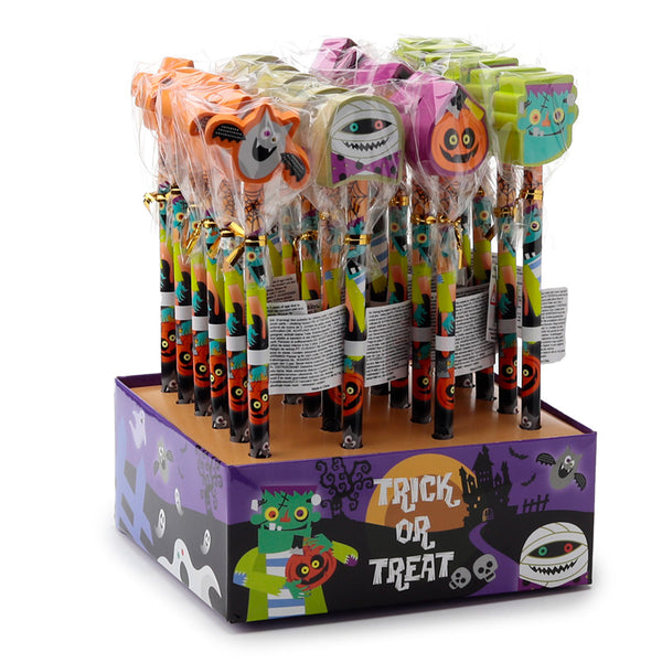 Pencil & Eraser Topper - Pumpkin, Monsters & Ghost STA334-0