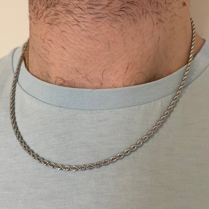 Rope Chain Steel Necklace-1