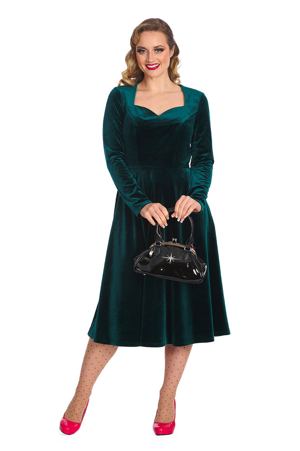 Banned Apparel - A Royal Evening Swing Dress