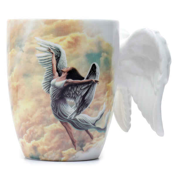Novelty Ceramic Angel Wings Mug with Decal ANG156-0