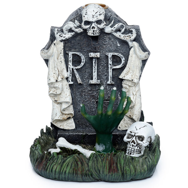 Backflow Incense Burner - RIP Zombie Hand Tombstone  BACK31-0