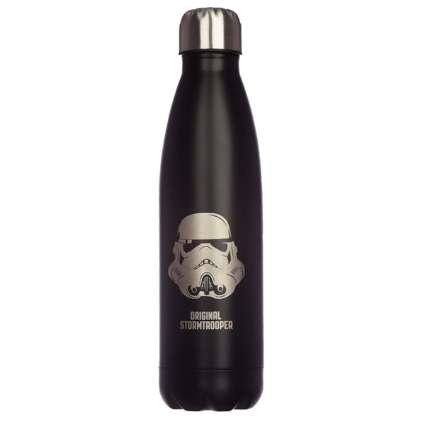 Reusable Stainless Steel Insulated Drinks Bottle 500ml - The Original Stormtrooper Black BOT113-0