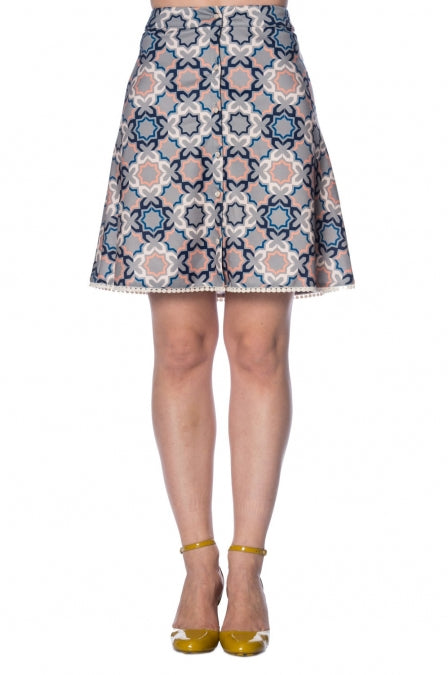 Banned Apparel - 70s Tile Skirt