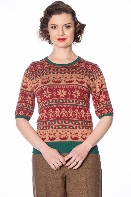 Banned Clothing - Christmas Pud Jumper