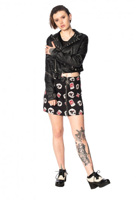 Banned Apparel - Glampire Bodycon Skirt