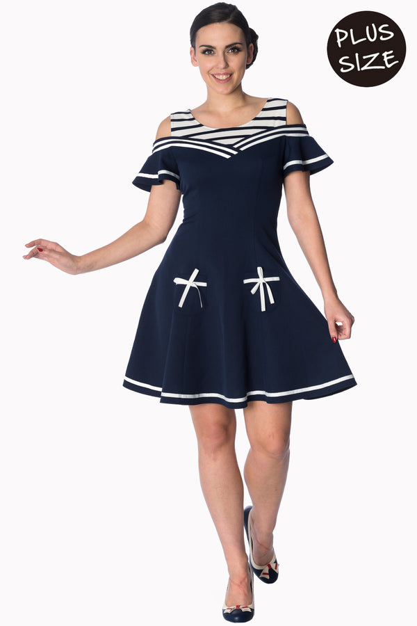 Banned Apparel - Set Sail 2 Fer Dress Plus Size