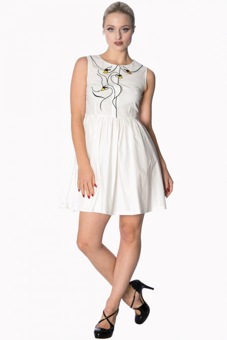 Banned Apparel - Swan lake White Dress