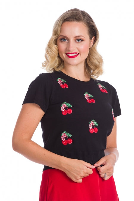 Banned Clothing - Cherry Berry Jumper