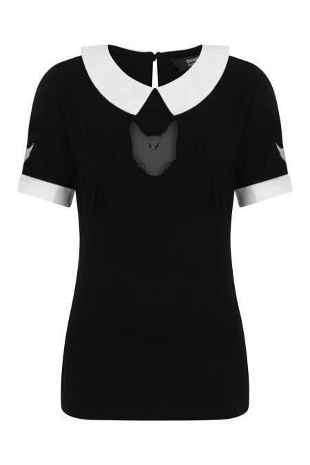 Banned Clothing - Darkness Cat Top