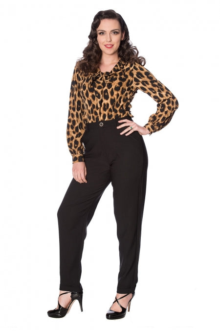 Banned Clothing - Leopard Lady Blouse