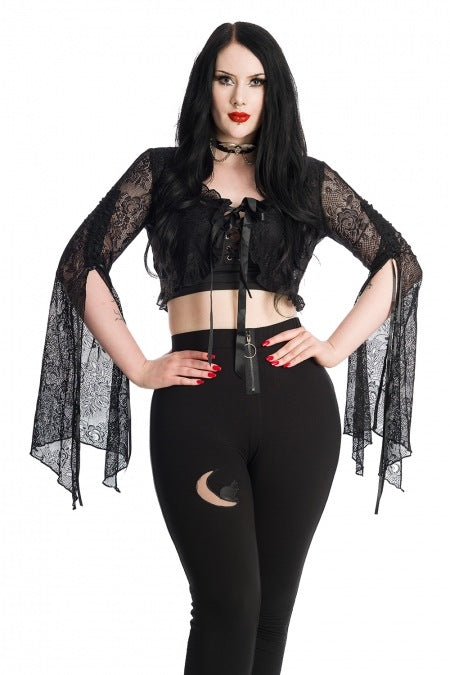 Banned Clothing - Morticia Lace Top