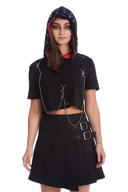 Banned Clothing - Youth Girl Sleeveless Hoodie