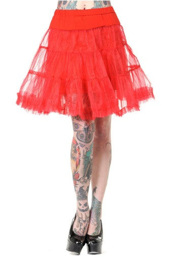 Banned Apparel - Petticoat Red Mini Skirt - Egg n Chips London
