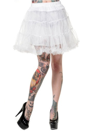 Banned Apparel - Petticoat White Mini Skirt - Egg n Chips London