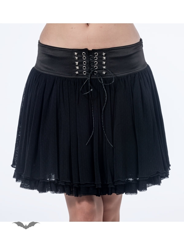 Queen of Darkness - Black Multi Layered Skirt