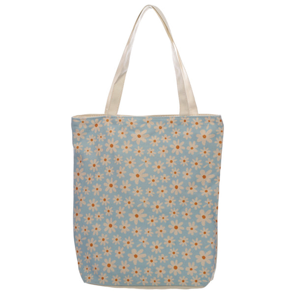 Handy Cotton Zip Up Shopping Bag - Oopsie Daisy CBAG101-0
