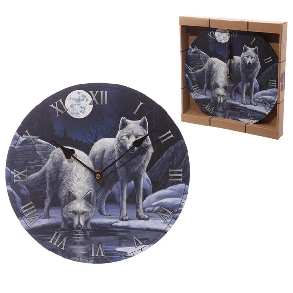 Fantasy Wolf Warriors of Winter Decorative Wall Clock CKP109