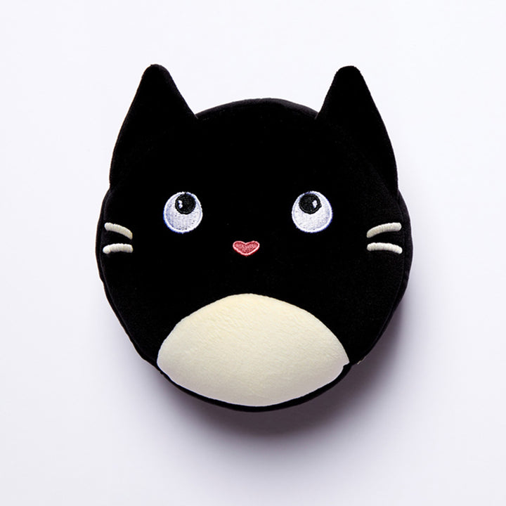 Feline Fine Cat Relaxeazzz Plush Round Travel Pillow & Eye Mask Set CUSH249-0