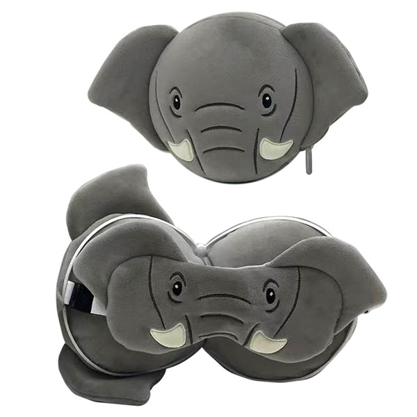 Relaxeazzz Travel Pillow & Eye Mask - Elephant CUSH340-0