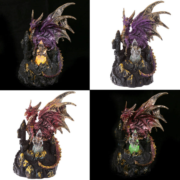 LED Crystal Castle Collectable Dragon Figurine DRG385
