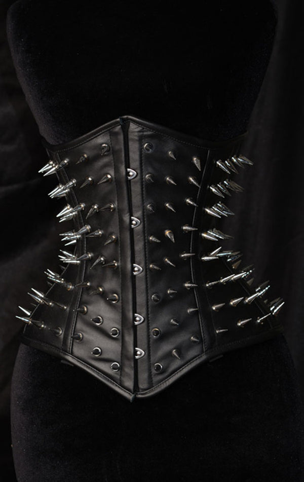 Dracula Clothing - Gothic Hedgehog Faux Leather Corset