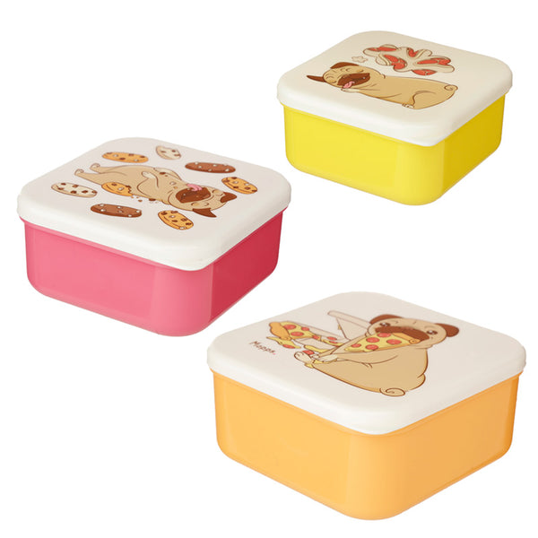 Lunch Boxes Set of 3 (S/M/L) - Mopps Pug LBOX45