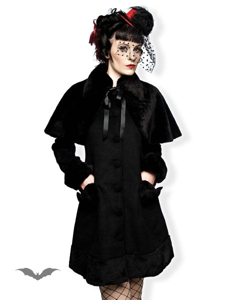 Queen of Darkness - Lolita style elegant winter coat