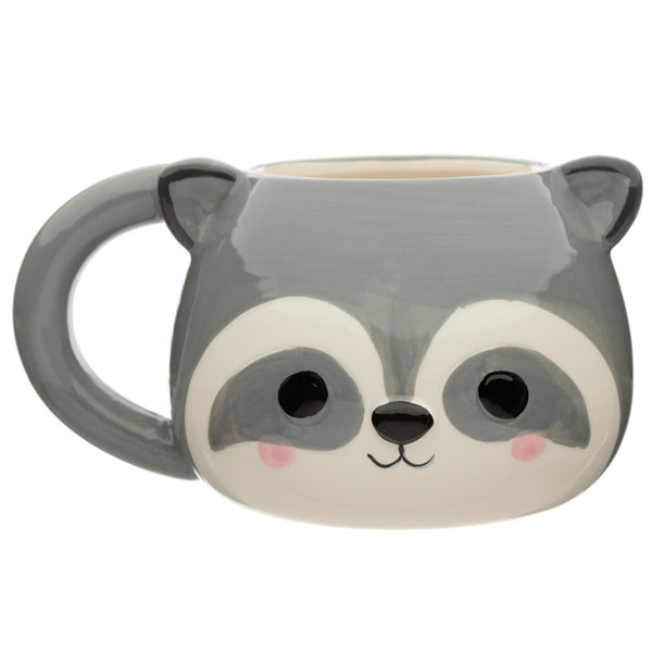 Ceramic Shaped Head Mug - Adoramals Raccoon MUG346-0