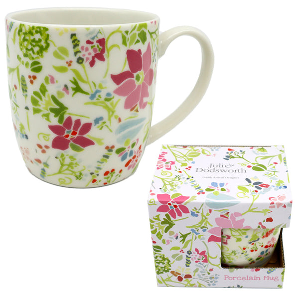 Porcelain Mug - Julie Dodsworth Pink Botanical MUG431-0