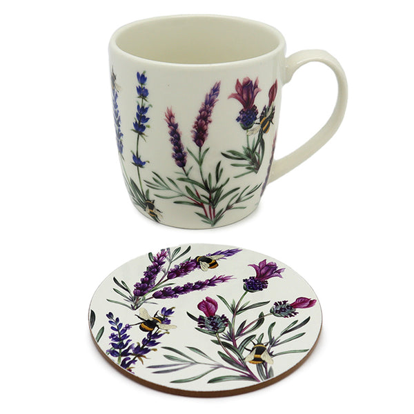 Porcelain Mug & Coaster Set - Nectar Meadows MUGC31-0