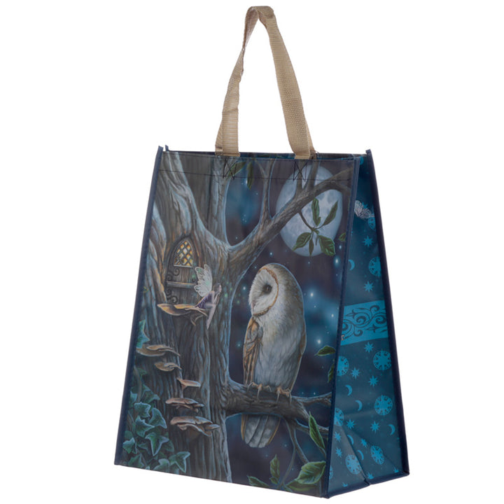Fairy Tales Owl and Fairy Lisa Parker Reusable Shopping Bag NWBAG63-0