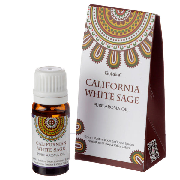 Goloka Fragrance Aroma Oils - California White Sage 10ml OILG12-0