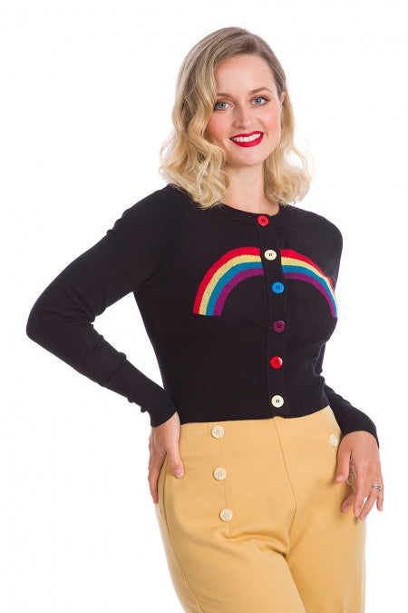 Banned Clothing - Rainbow Days Ahead Cardigan Plus Size