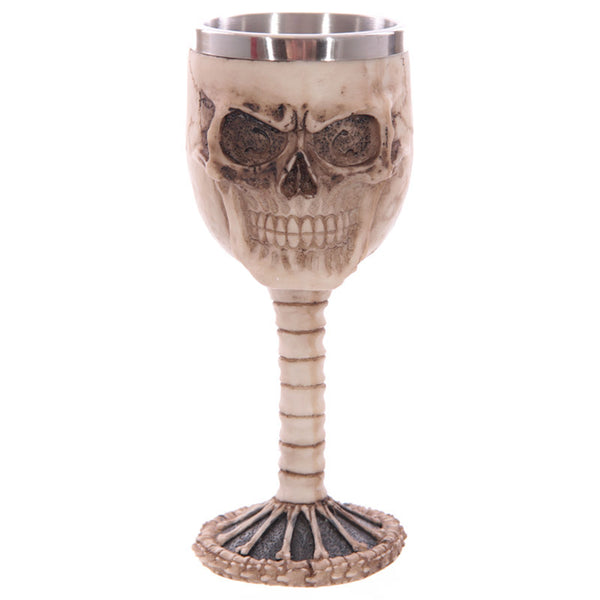 Decorative Gothic Skull and Spine Goblet SK124